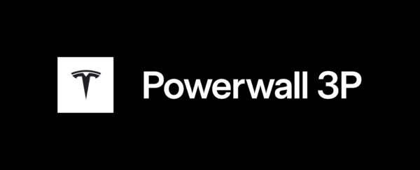 TESLA Powerwall PW 3P Logo White 600x244 - TESLA Powerwall